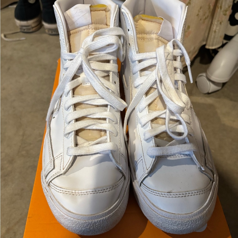 White High-Top Sneakers